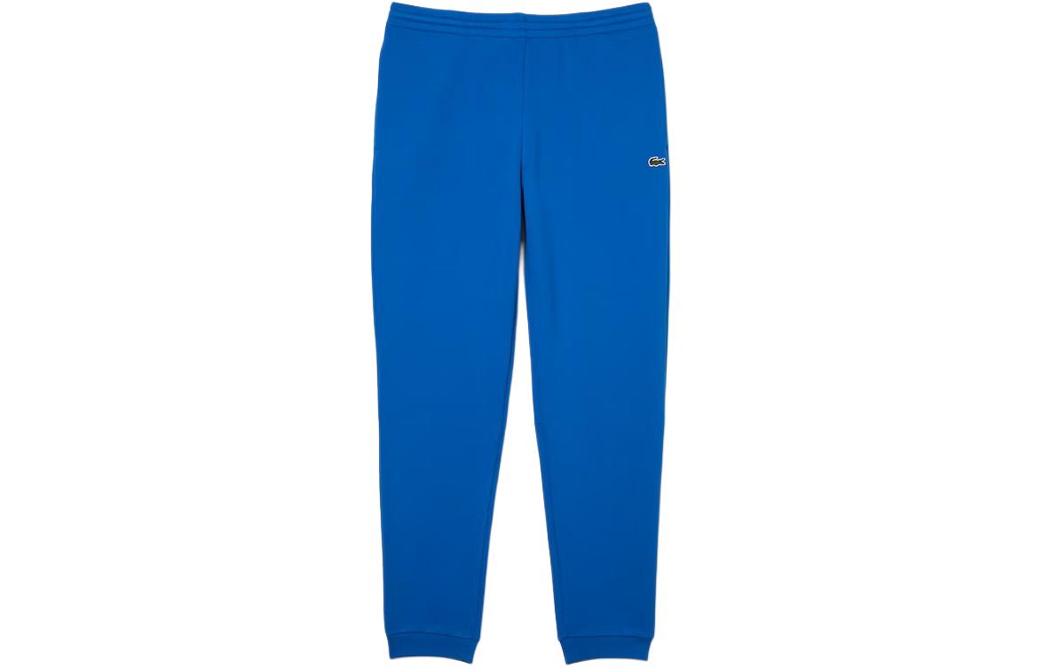 

LACOSTE Вязаные спортивные штаны мужские синие