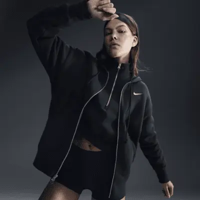 Худи Nike Sportswear Phoenix Fleece, цвет Black/Sail