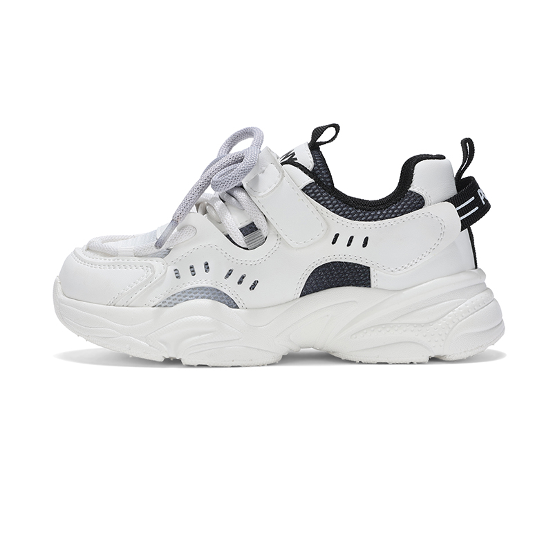 

Повседневные детские туфли PONY MODERN с амортизацией и износостойкостью бело-черные