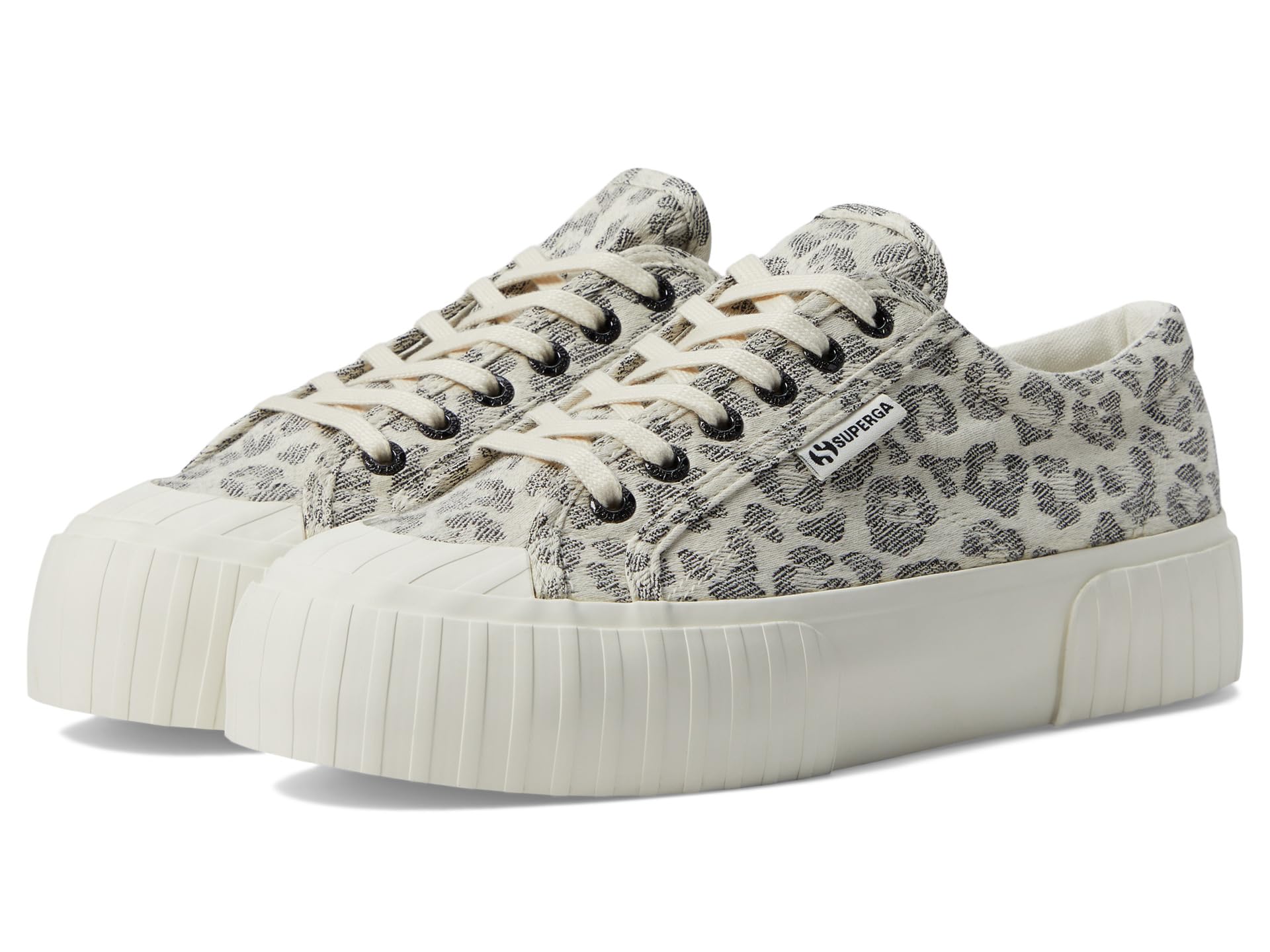Кроссовки Superga 2631 Stripe Platform Jacquard Animalier, Multicolor