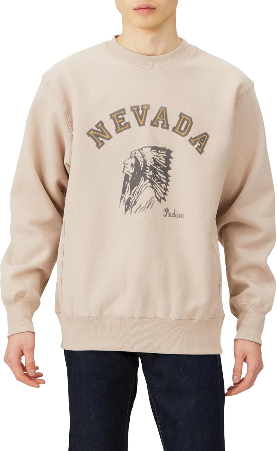 

Индийская толстовка, 340 г, плотная ткань, для колледжа Indian, дымчато-розовый