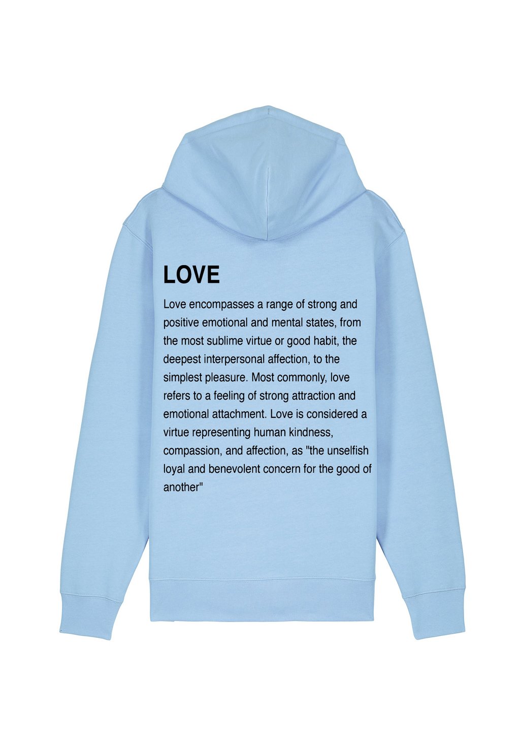 

Толстовка на молнии LOVE DEFINITION BACK PRINT Mira Paris, синий