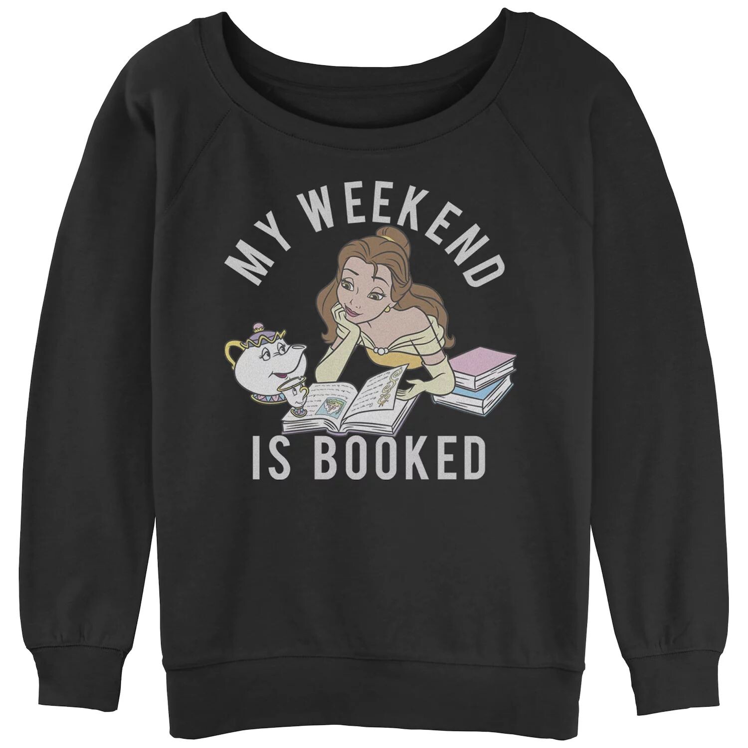 

Толстовка с напуском и рисунком Disney's Beauty And The Beast Juniors «My Weekend Is Booked» Licensed Character