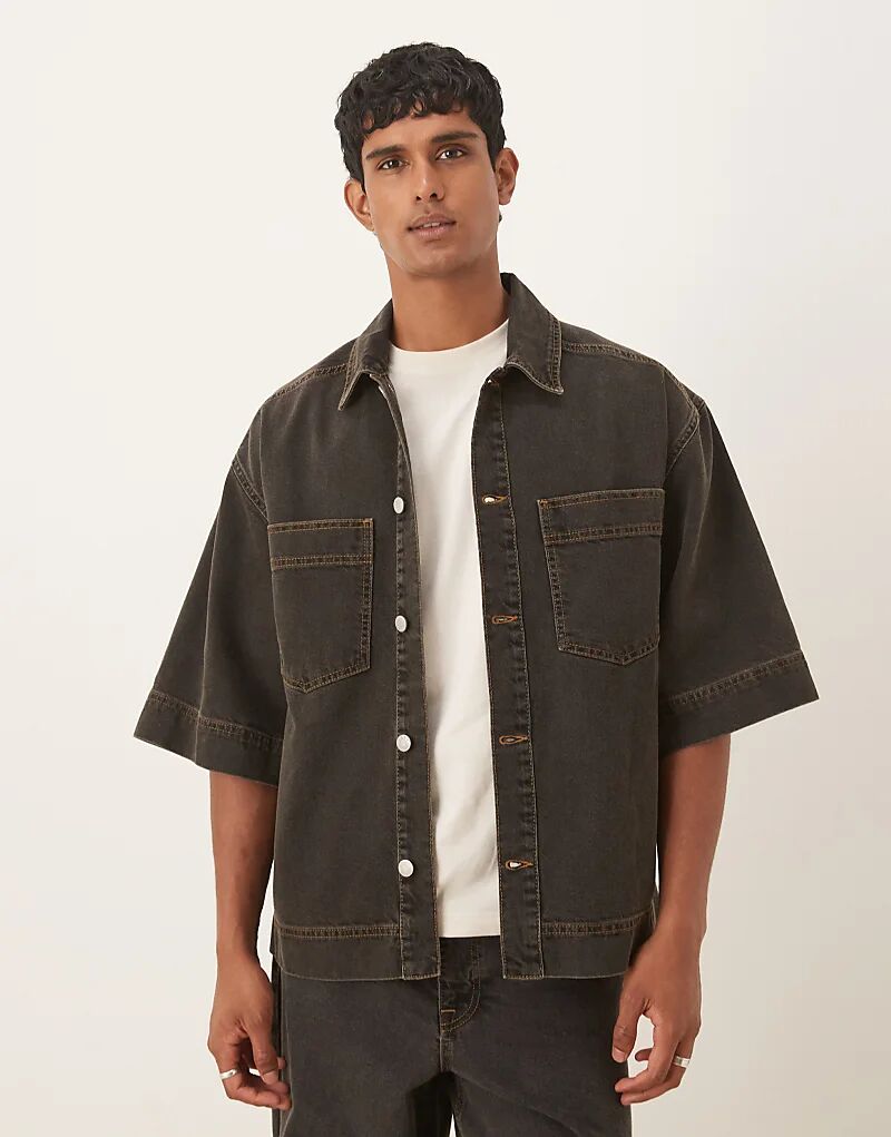 

Джинсовая рубашка ASOS DESIGN коричневого цвета от Coord