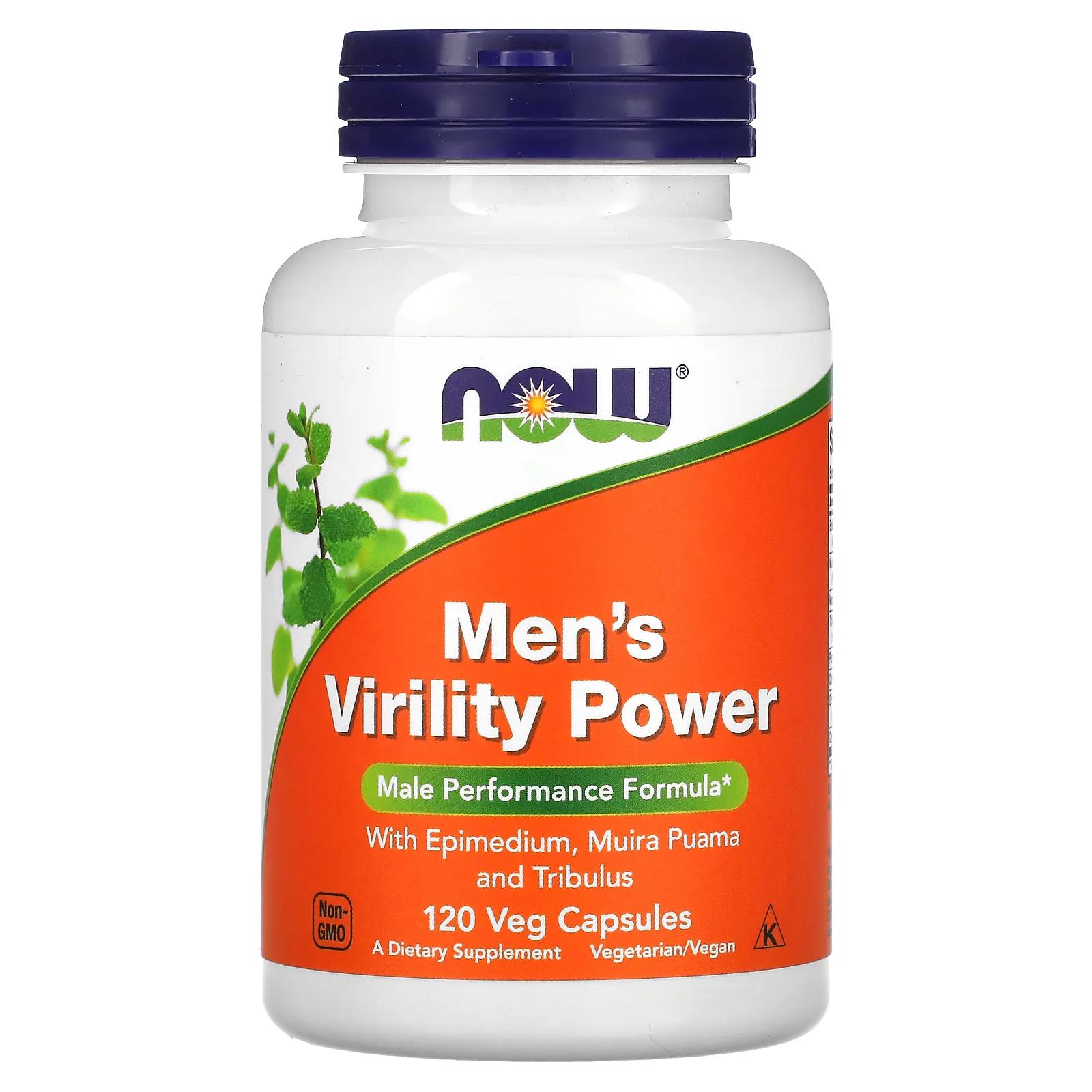 

Now Foods Men's Virility Power 120 растительных капсул