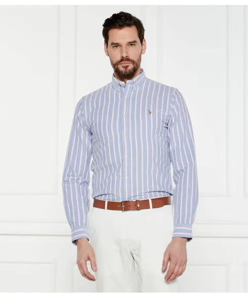 

Рубашка Slim fit Polo Ralph Lauren, синий