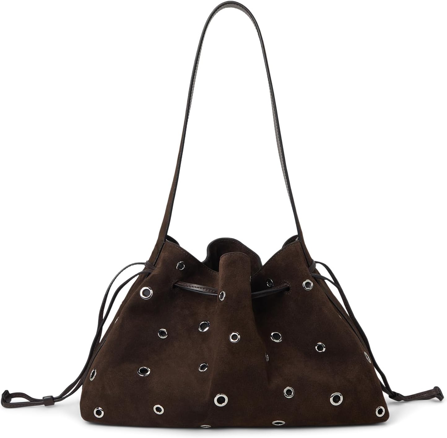 

Сумка через плечо Madewell Suede Drawstring Shoulder-Eyelet, цвет Dark Carob