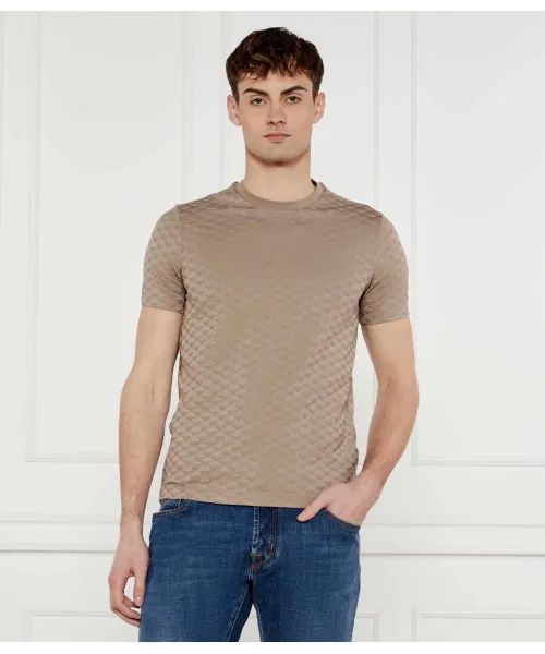 

Футболка Slim fit Emporio Armani, бежевый