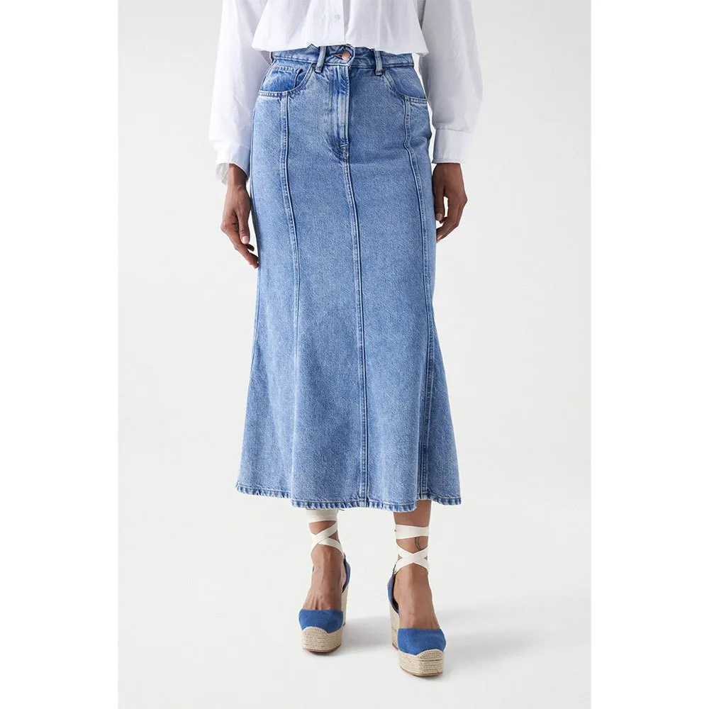 

Юбка Salsa Jeans 21008178 Midi, синий