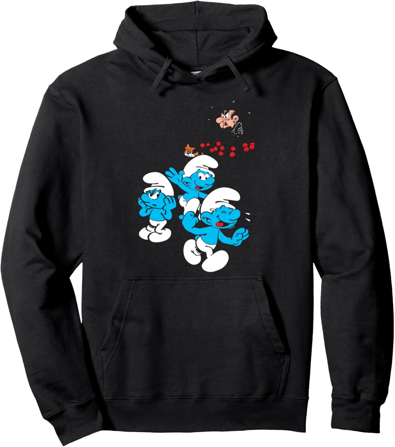 

США. Толстовка с изображением Смурфиков и Гаргамеля (Smurfs Gargamel 01H), черная (black 19-3911tcx), размер S The Smurfs, Черный, США. Толстовка с изображением Смурфиков и Гаргамеля (Smurfs Gargamel 01H), черная (black 19-3911tcx), размер S The Smurfs