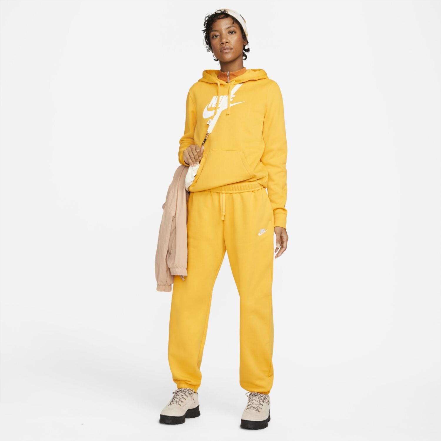 Женская флисовая худи Nike Sportswear Club Nike, черный — фото 3