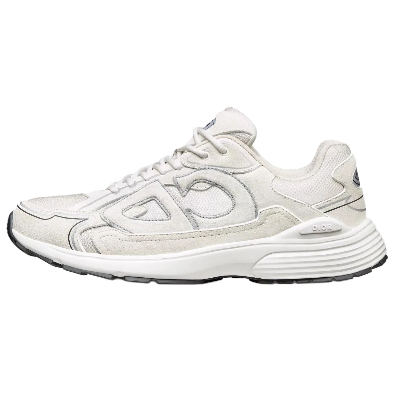 DIOR B30 Suede Low top Casual Shoes Unisex White