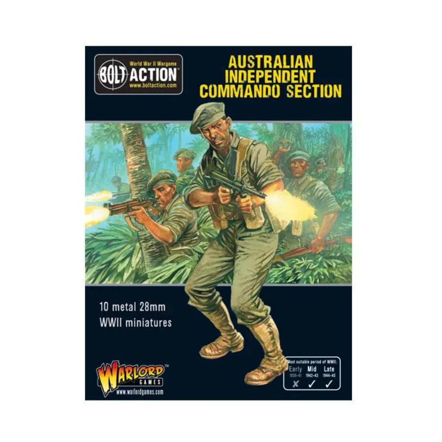 

Австралийская независимая секция коммандос, Bolt Action - Australian (28mm)