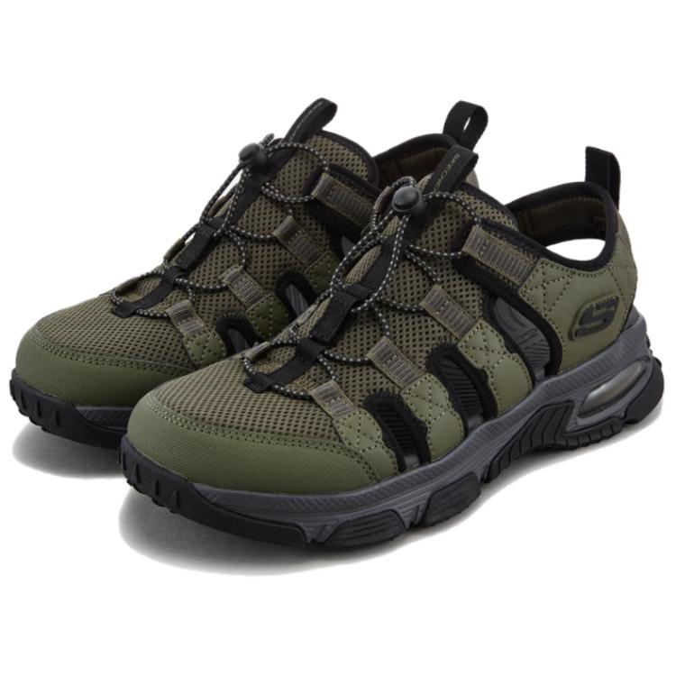 Skechers Мужские треккинговые ботинки для речных походов Outdoor оливкового цвета, цвет Olive Green — фото 2