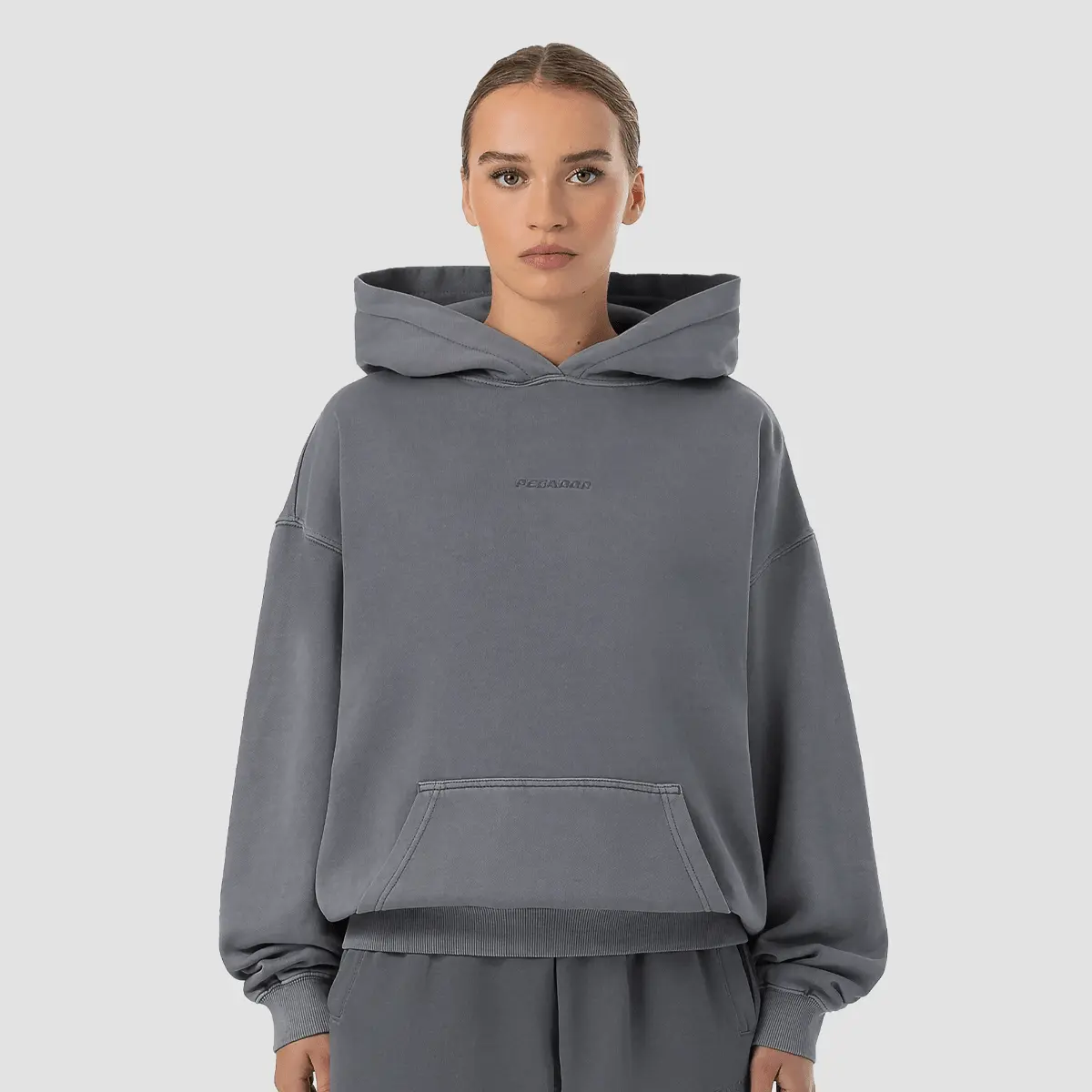 

Худи Pegador Clarita Logo Oversized, серый