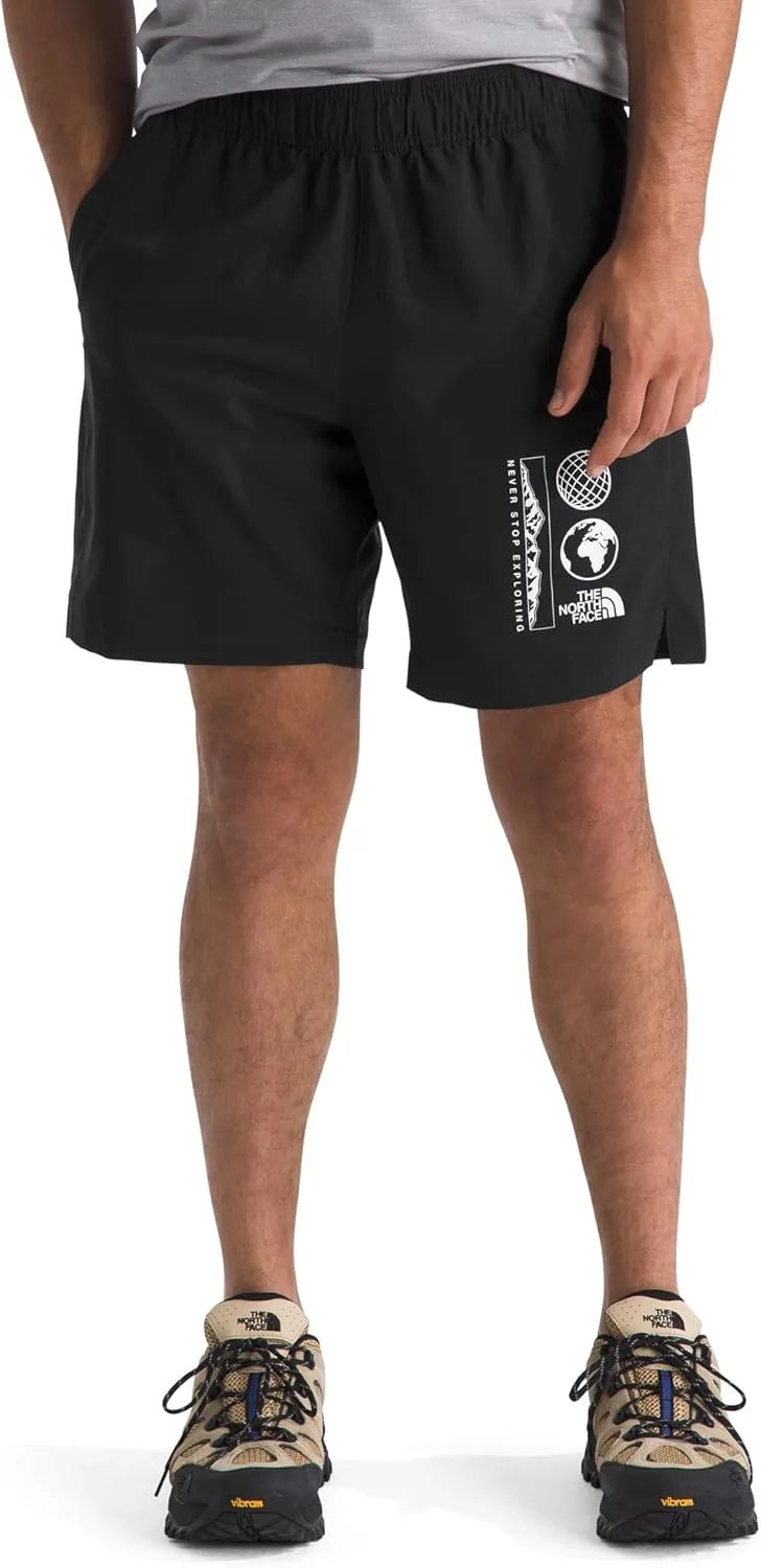 

The North Face мужские шорты 24/7 7" Graphic с влагоотводящим эффектом, эластичным поясом и карманами