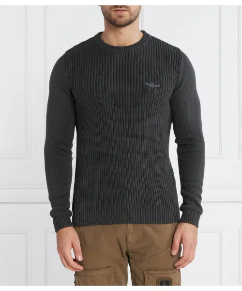 

Свитер Regular fit Aeronautica Militare, серый