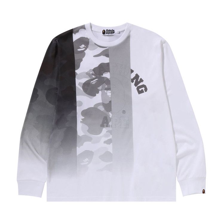 

Футболка BAPE Patch Work Print Long-Sleeve Tee, White
