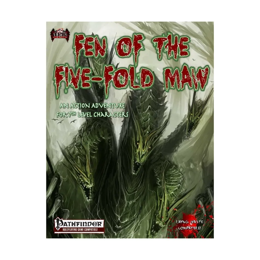 

Fen of the Five-Fold Maw, Pathfinder Adventures (Total Party Kill Games), мягкая обложка