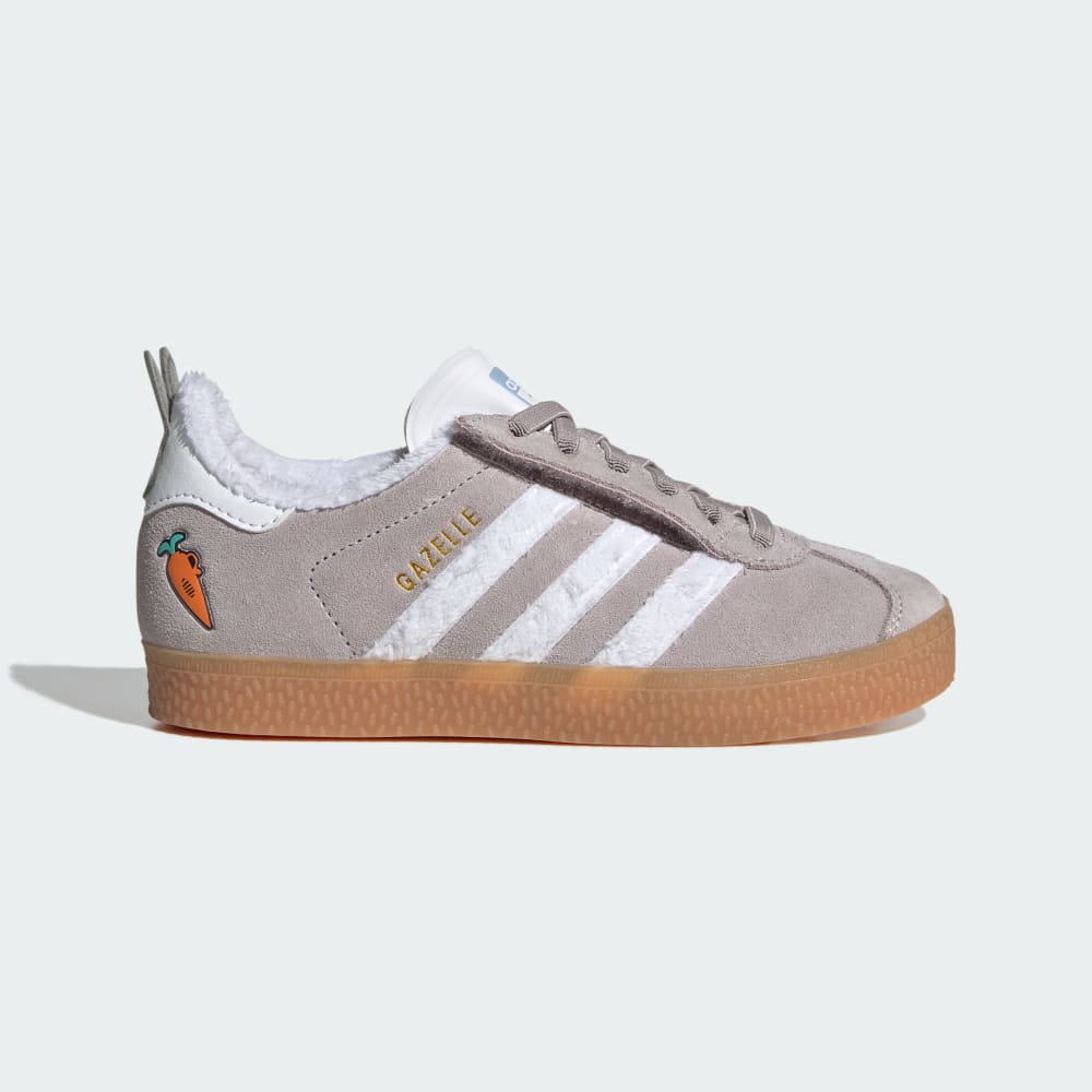 

Кроссовки Adidas Disney Zootopia Gazelle Comfort Closure Elastic Lace Shoes Kids, цвет Grey/Cloud White/Gum