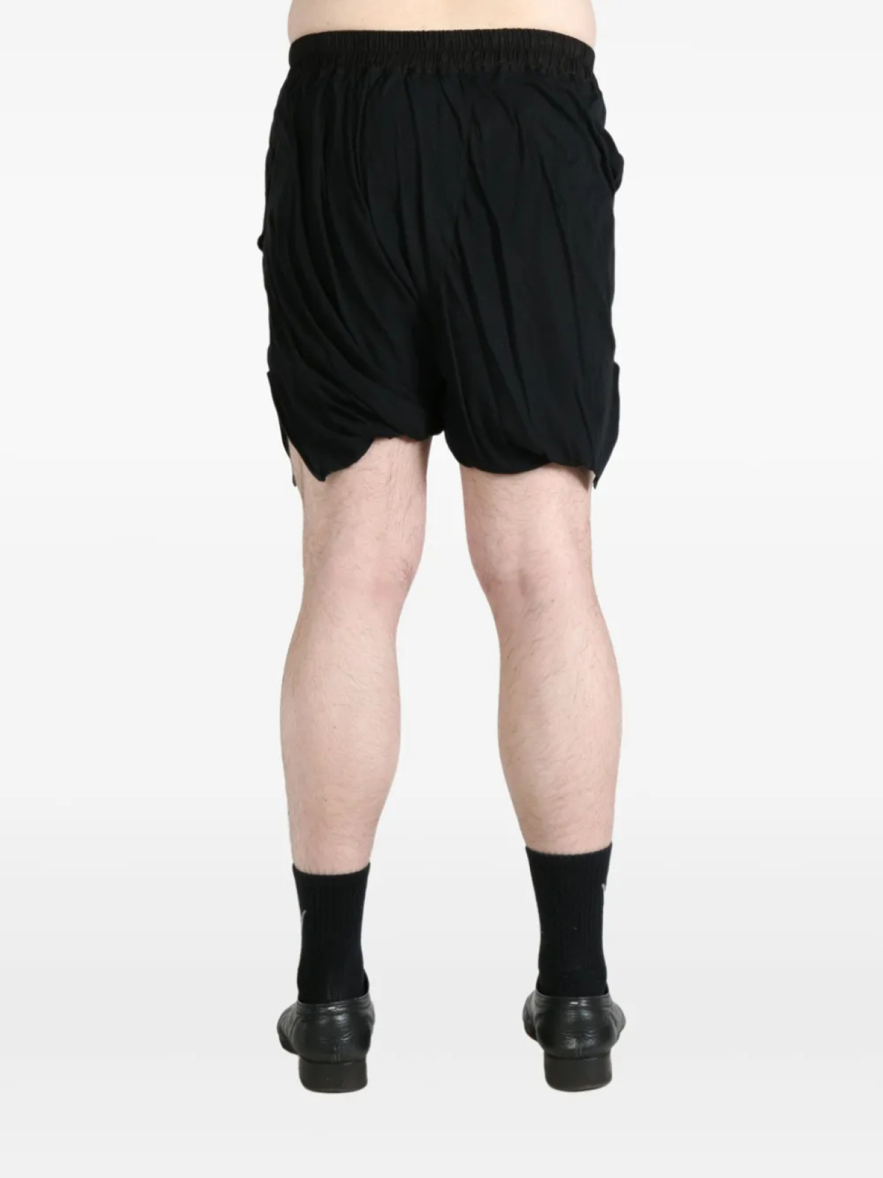 Хлопковые шорты Рика Оуэнса Rick Owens, черный — фото 4