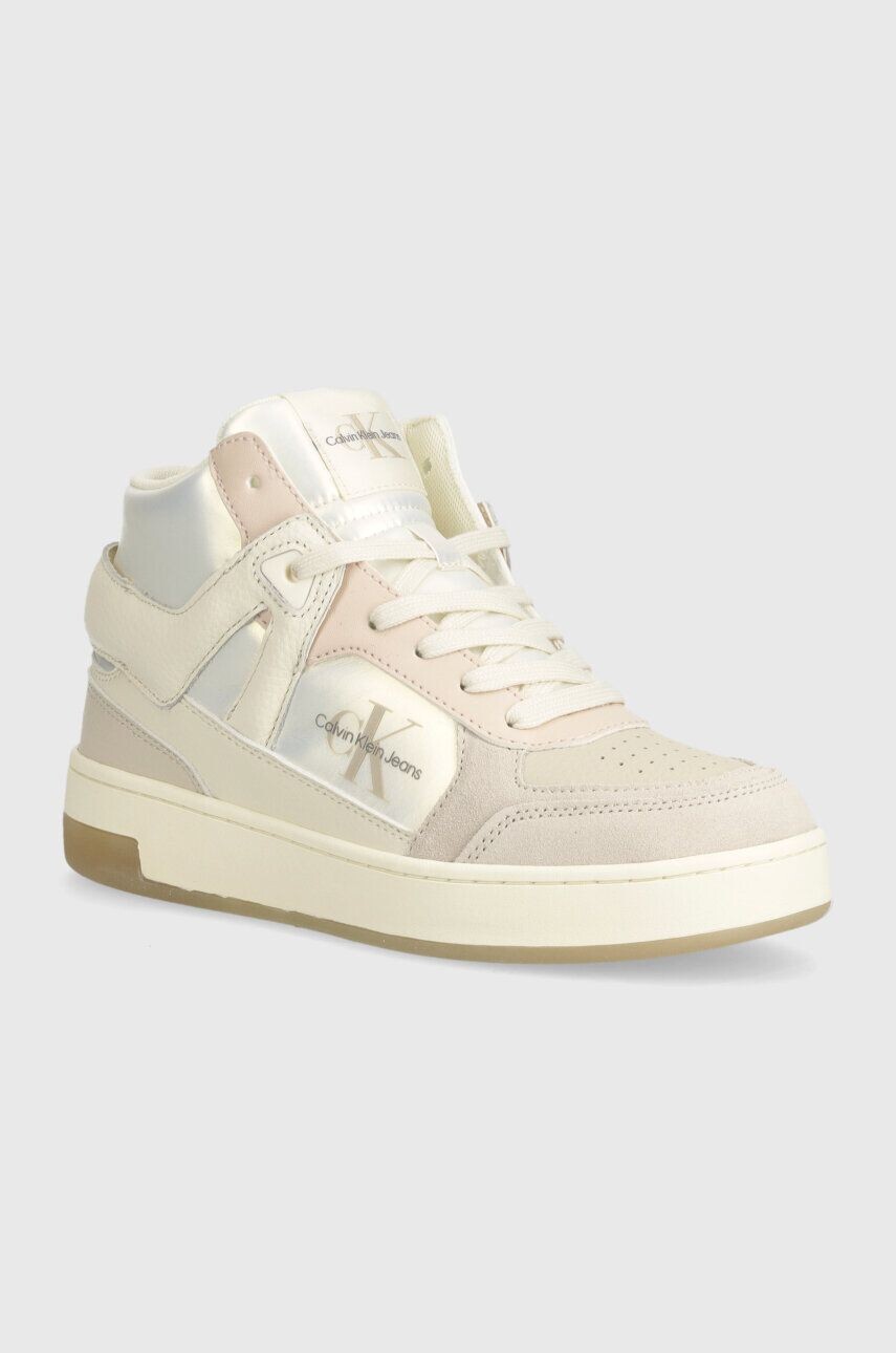 

Кроссовки Calvin Klein Jeans BASKET CUPSOLE HIGH MIX ML MTR, бежевый