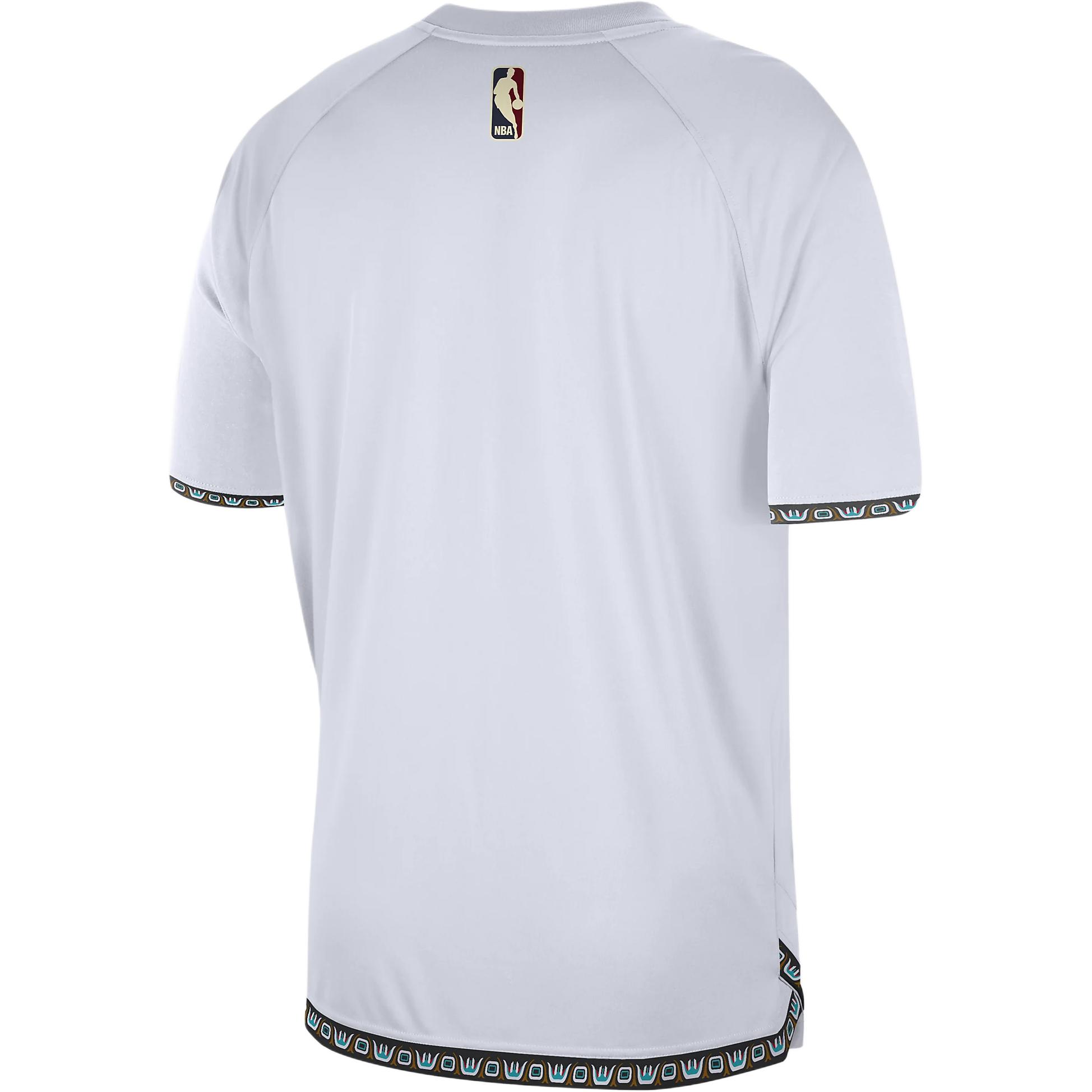 Мужская майка Memphis Grizzlies Hardwood Classics Dri FIT для разминки Nike, белый — фото 4