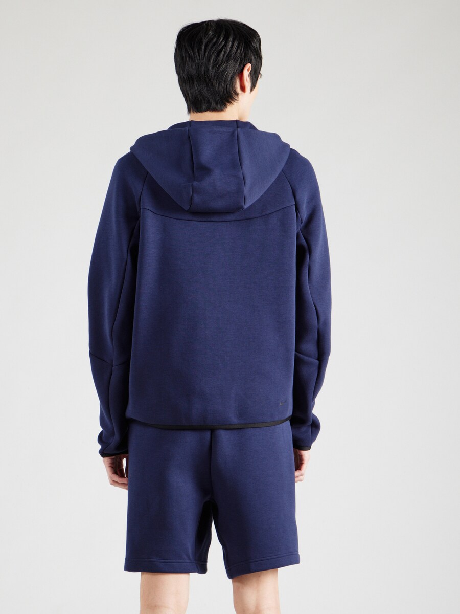 Толстовка с капюшоном на молнии Nike Sportswear Tech Fleece, темно-синий — фото 4