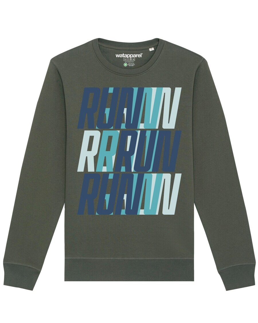 

Свитер Watapparel Sweatshirt Run, Run, Run blue, хаки