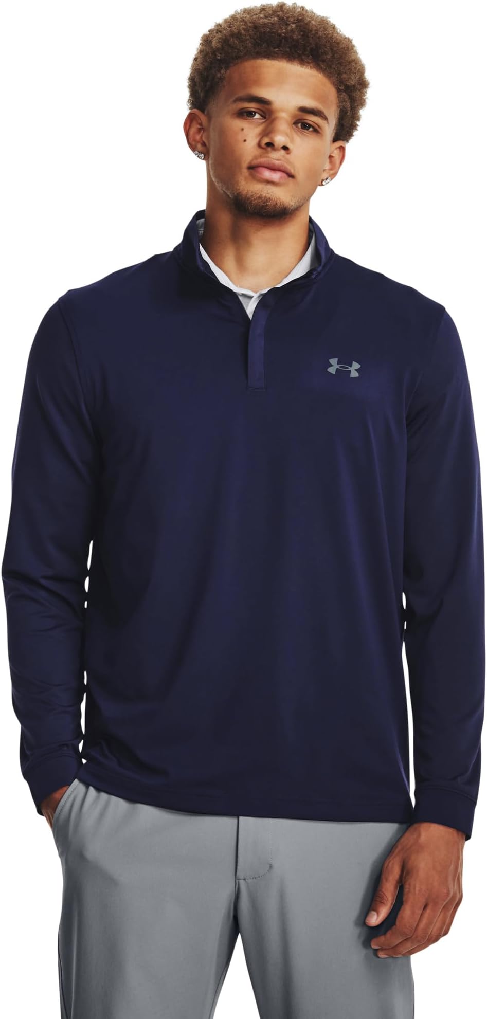 

Плей-офф 1/4, молния Under Armour Golf, цвет Midnight Navy/Pitch Gray