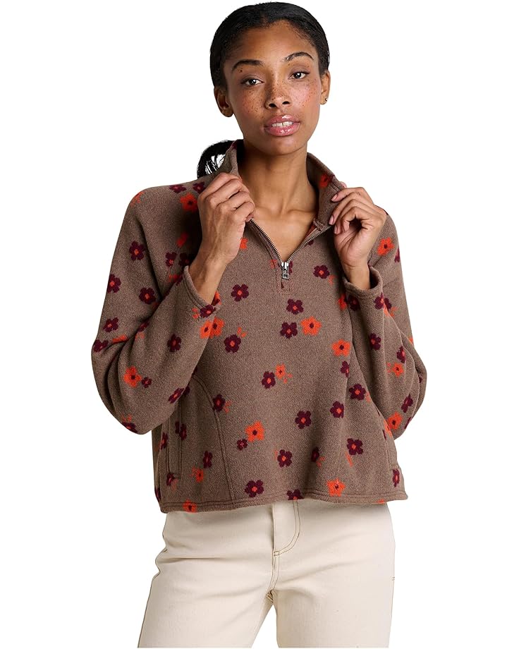 

Женская толстовка с капюшоном Toad&Co Kennicott 1/4 Zip, Falcon Brown Flowers