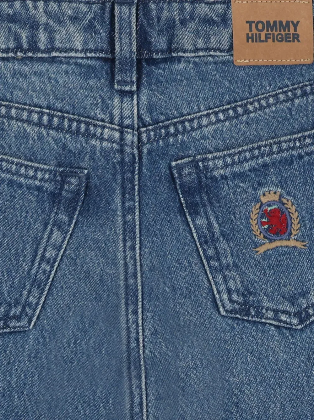 Хлопковые повседневные брюки Tommy Hilfiger Junior, синий — фото 3