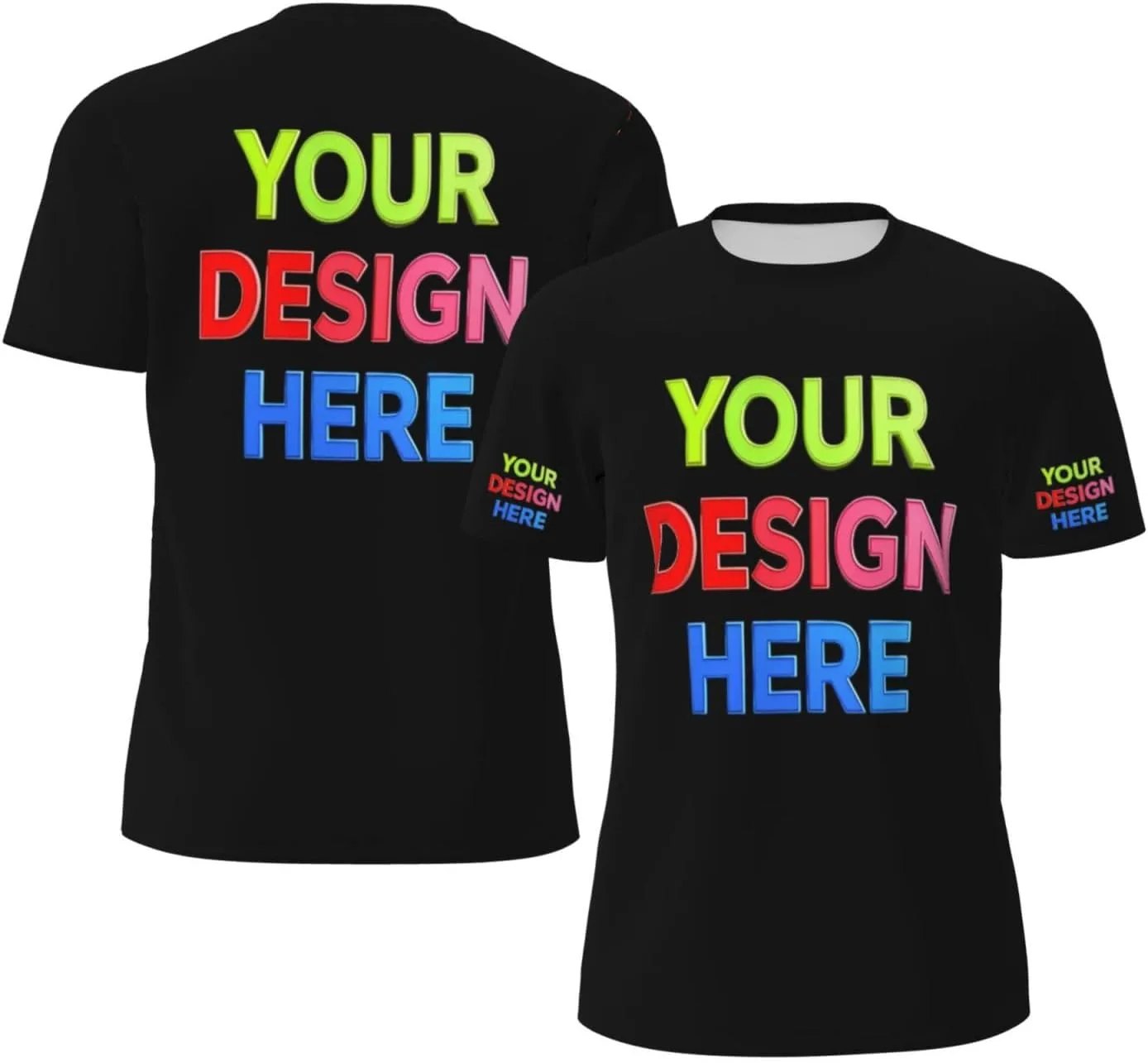 

Футболка Custom для мужчин с 4-сторонней печатью логотипа, текста или изображения