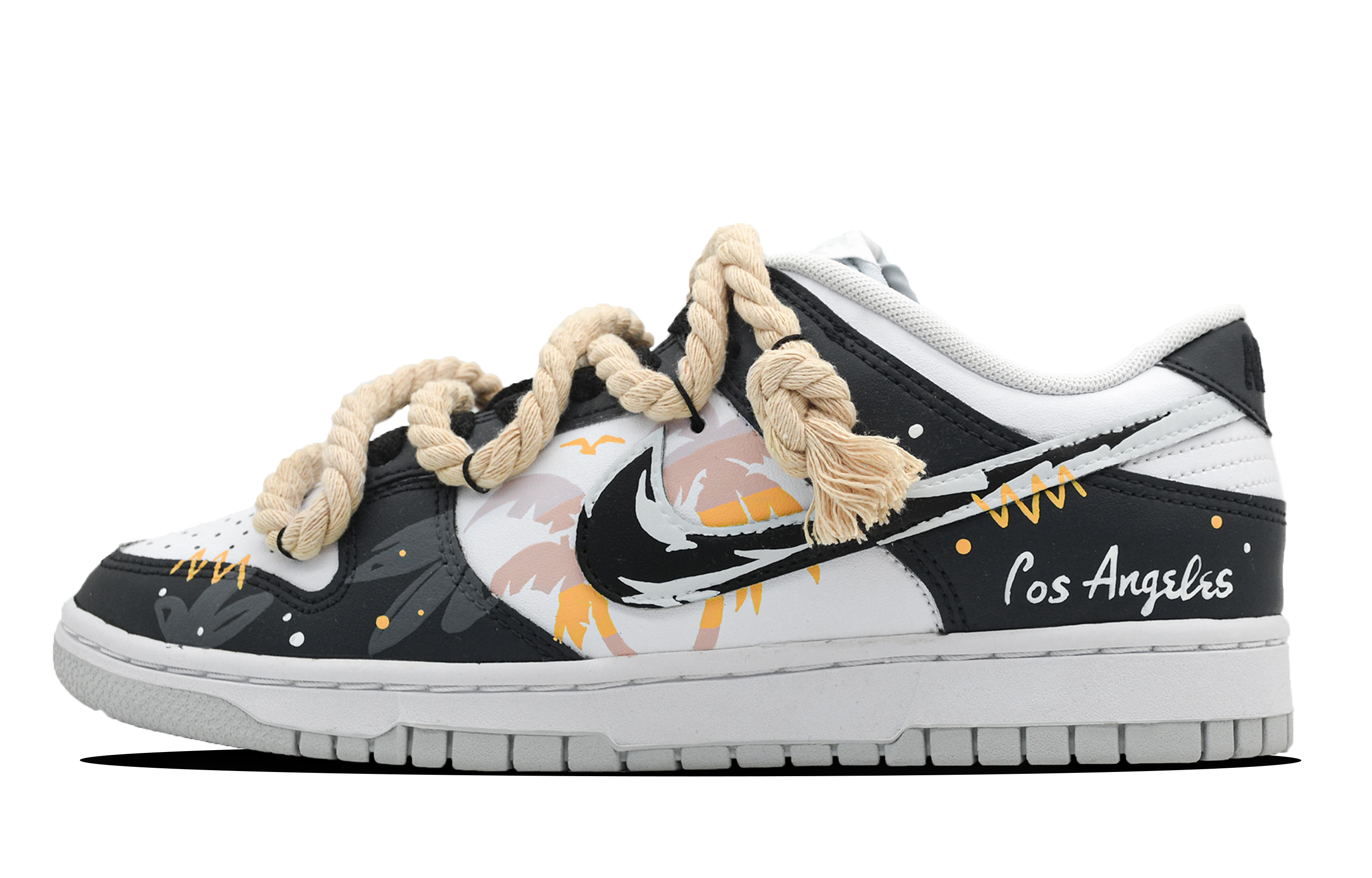 

Кроссовки Nike Dunk Skateboarding Shoes Women's Low-top White/black/orange, черный/оранжевый