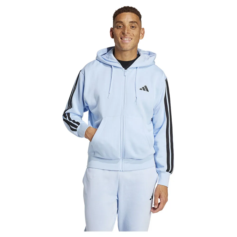 

Толстовка adidas Essentials 3 Stripes Fleece full zip, синий