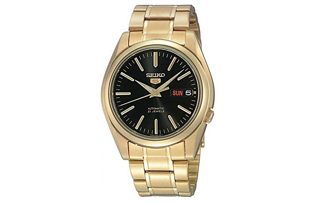 

SEIKO Часы Automatic Mechanical Movement Watch 38mm Men's Watch Black Dial, Black Dial