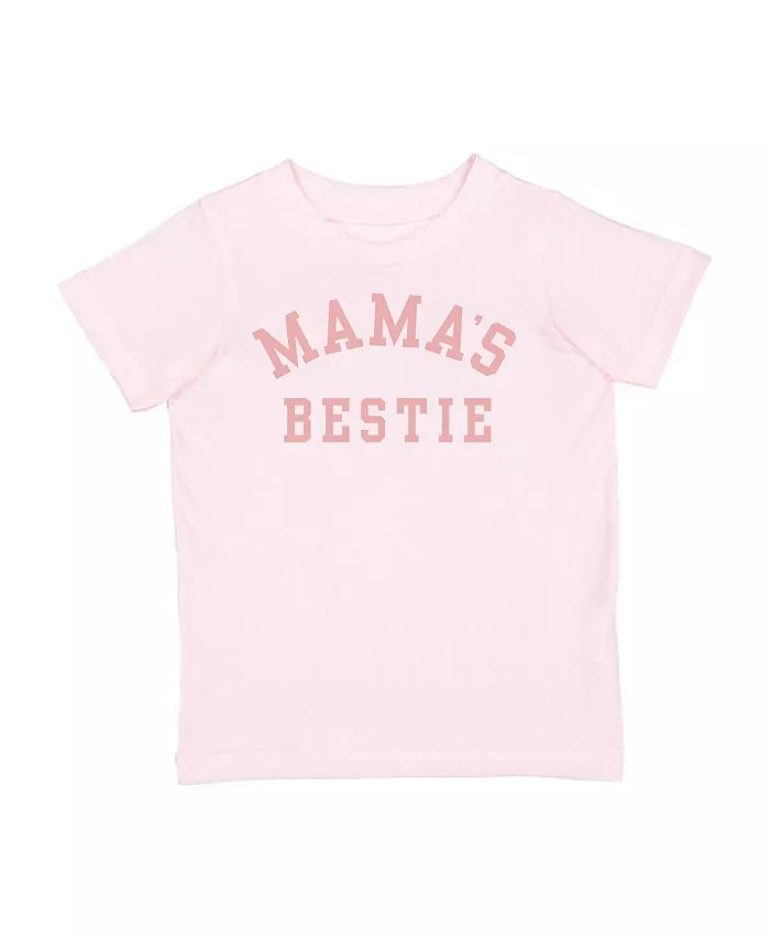 

Футболка с коротким рукавом для девочек "Mama's Bestie" Sweet Wink, розовый