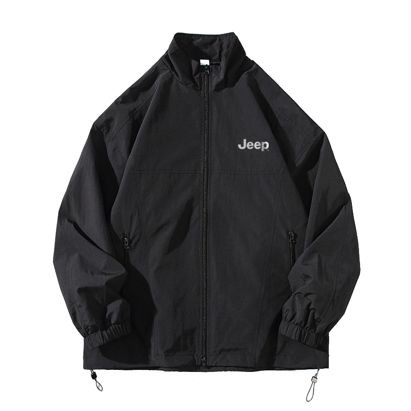 

Jeep Стоячий воротник куртка оверсайз унисекс, Pure Black (Slim Fit)