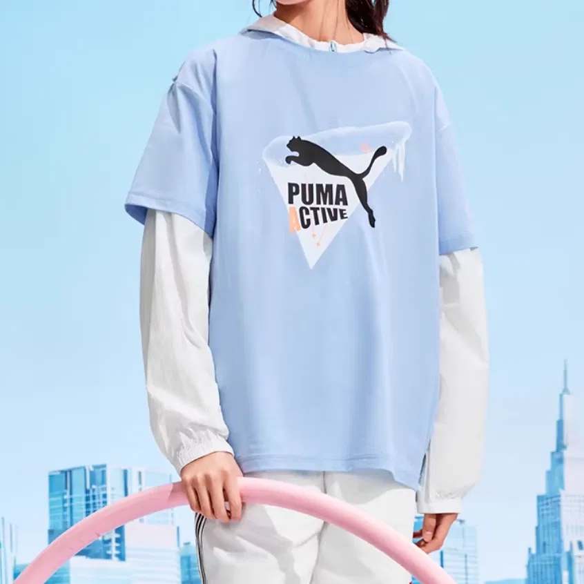 Детская футболка Quick Dry PUMA, Ice Blue 80902 — фото 3