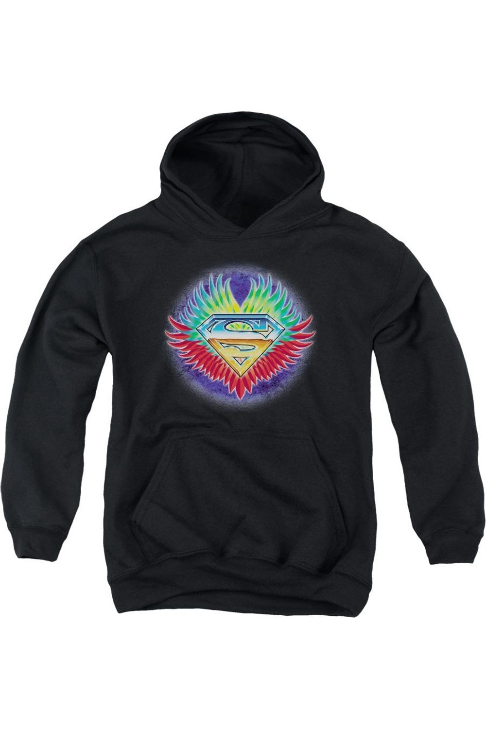 

Толстовка с капюшоном Superman Don't Stop Believing для молодежи Gildan, черный