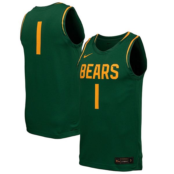 Мужская зеленая баскетбольная майка Baylor Bears Nike — фото 2