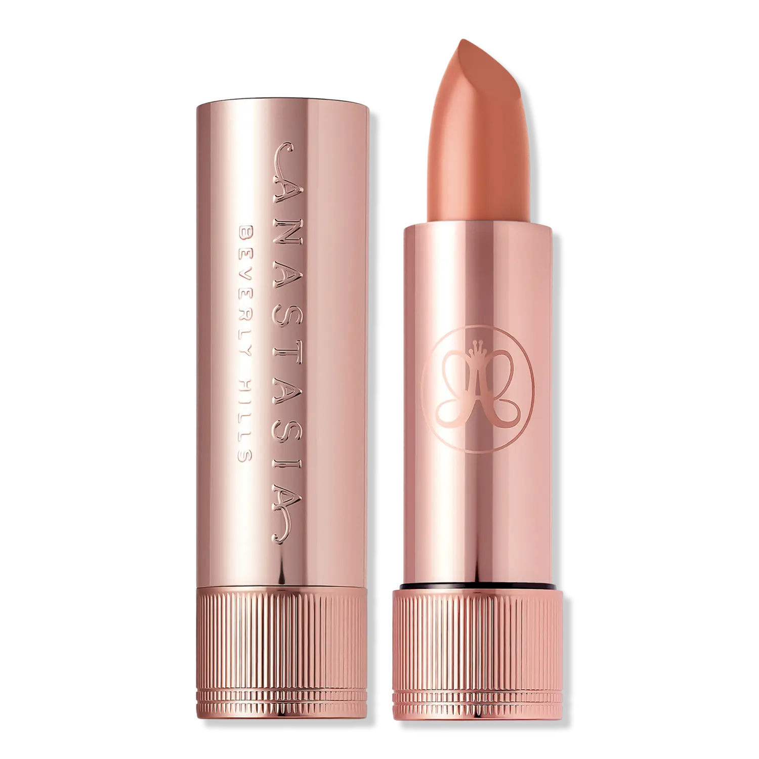 

Матовая и сатиновая бархатная помада с высокой пигментацией Anastasia Beverly Hills, Warm Peach (satin)