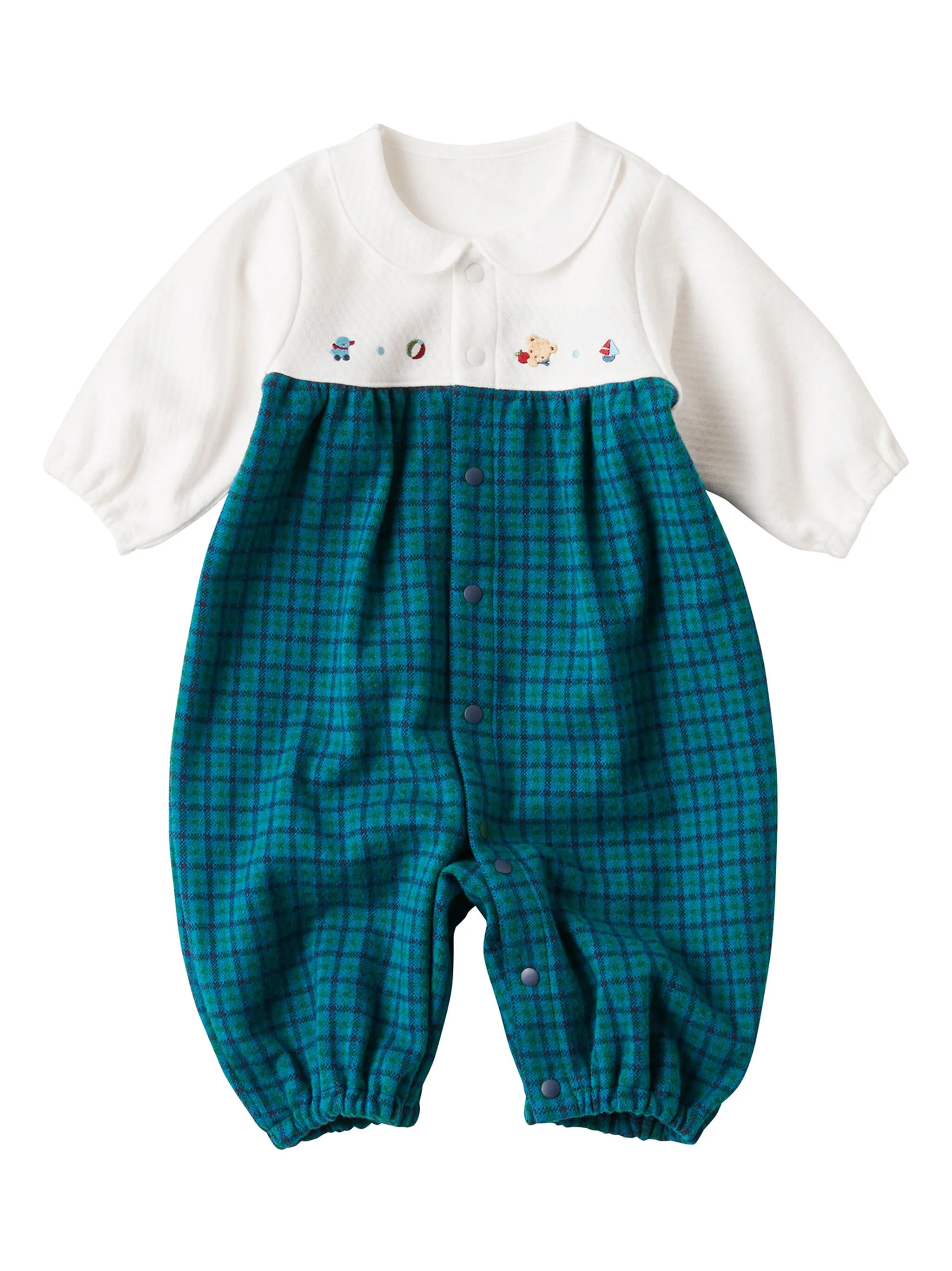 

Ромпер в клетку тартан Familiar, синий