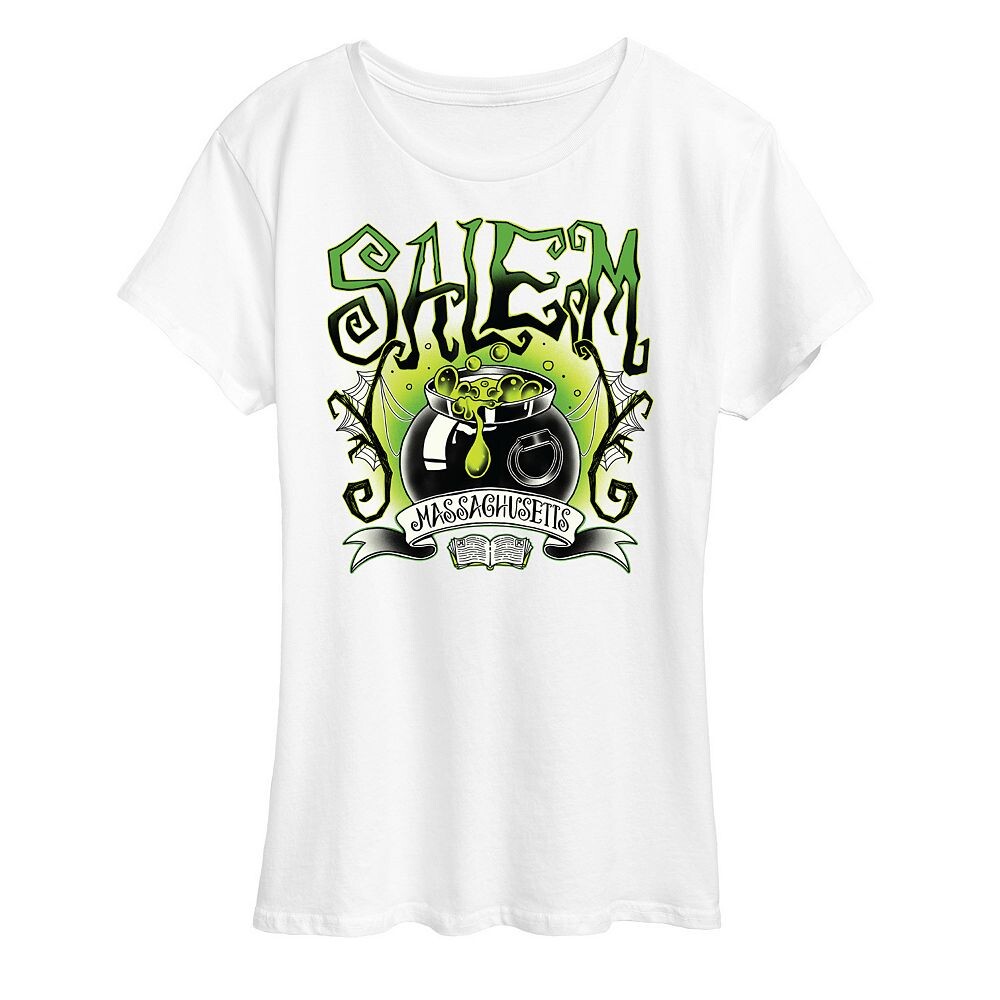 

Женская футболка Salem Witchy Collegiate с рисунком, белый