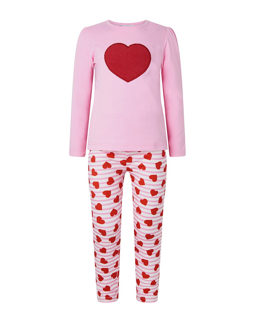 

Рэйчел Райли Полосатый комплект с сердечками Rachel Riley, розовый