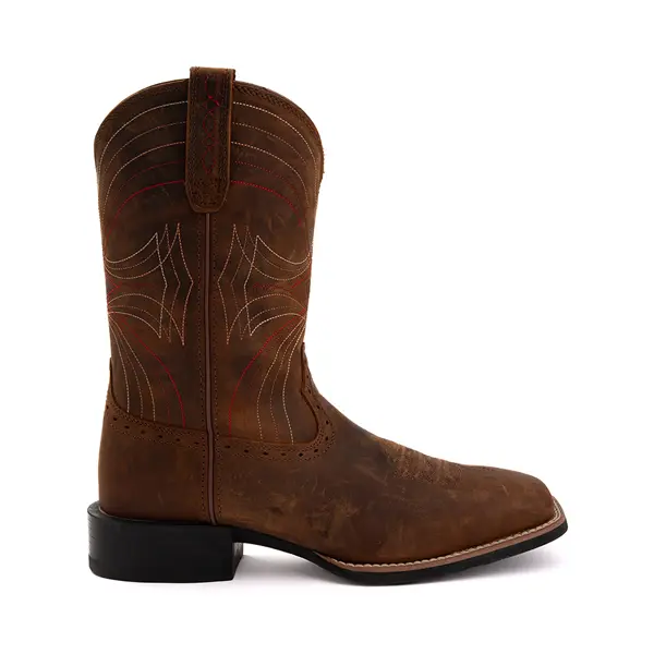 

Мужские ботинки в стиле вестерн Ariat Sport с широким квадратным носком, цвет Distressed Brown