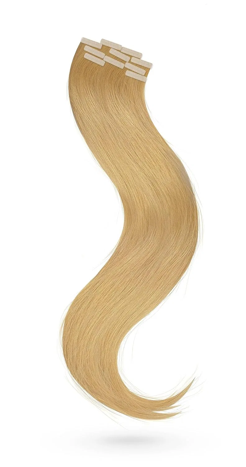 Набор ленточных наращиваний из натуральных волос 50 см, 10 прядей Lcp Hairproducts, #18 Medium Blonde