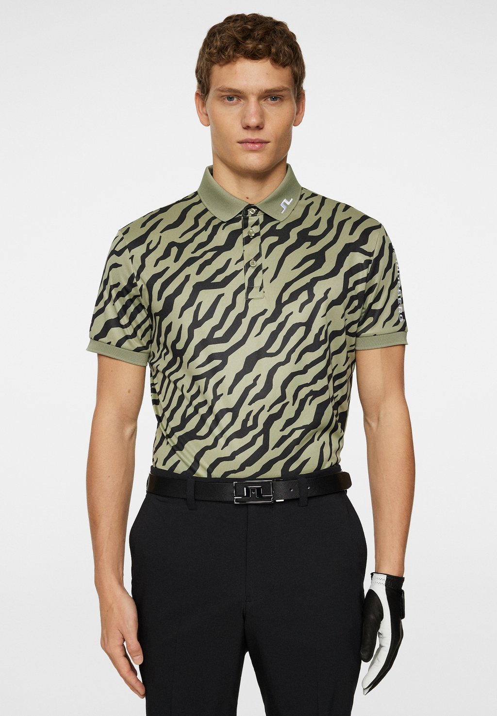 

Рубашка поло TECH PRINT J.LINDEBERG Sports, зеленый