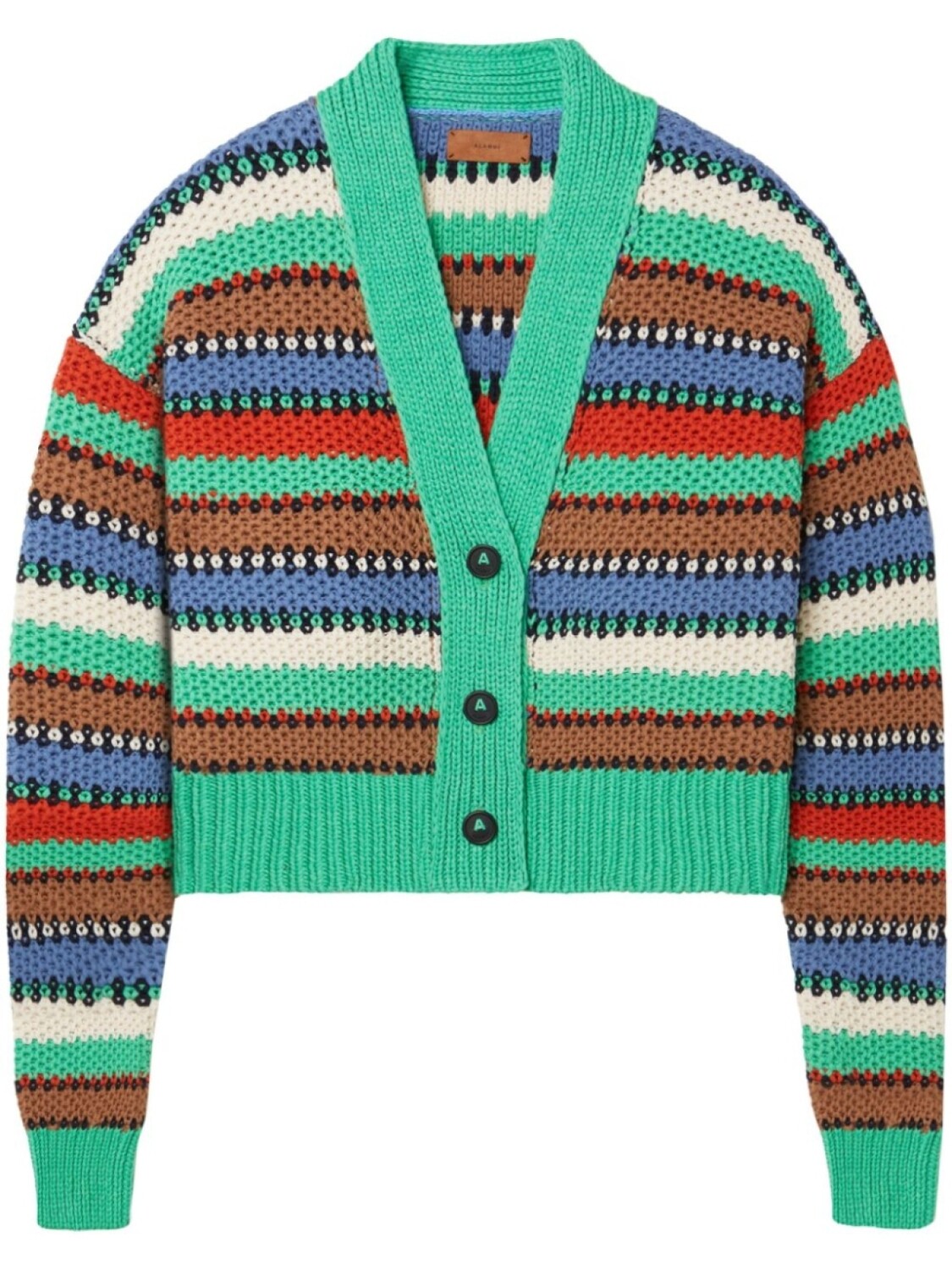 

Alanui кардиган Sunny Stripes, зеленый