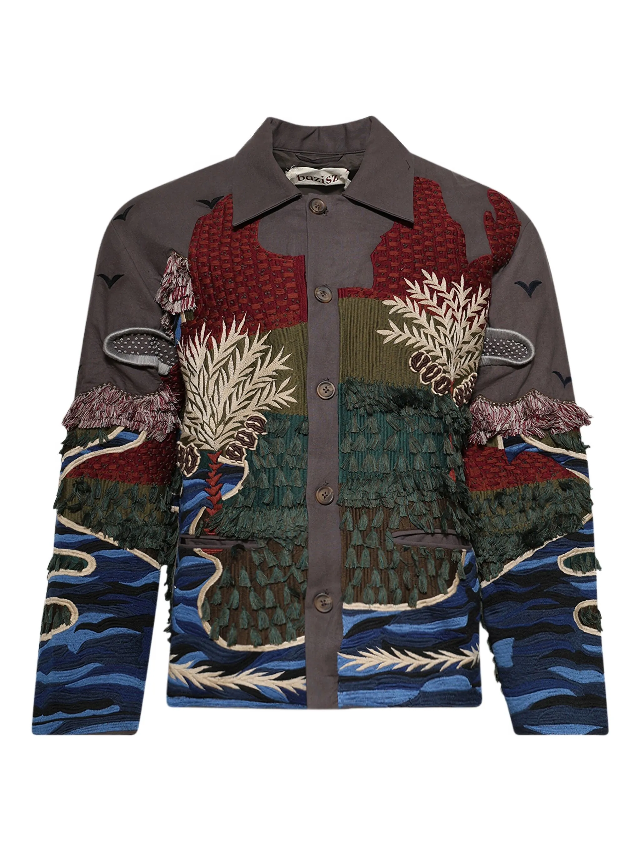 

Куртка Escape с вышивкой Baziszt, серый